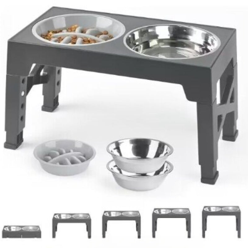 Elevated Pet Feeding Bowl Neck Protection Anti Tipping Design