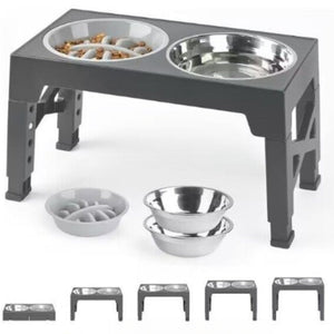 Elevated Pet Feeding Bowl Neck Protection Anti Tipping Design
