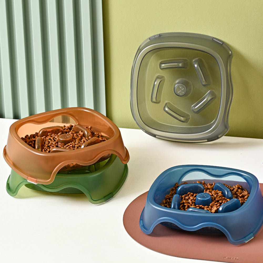 Pet Slow Feeding Bowl Anti Choking Water Feeder