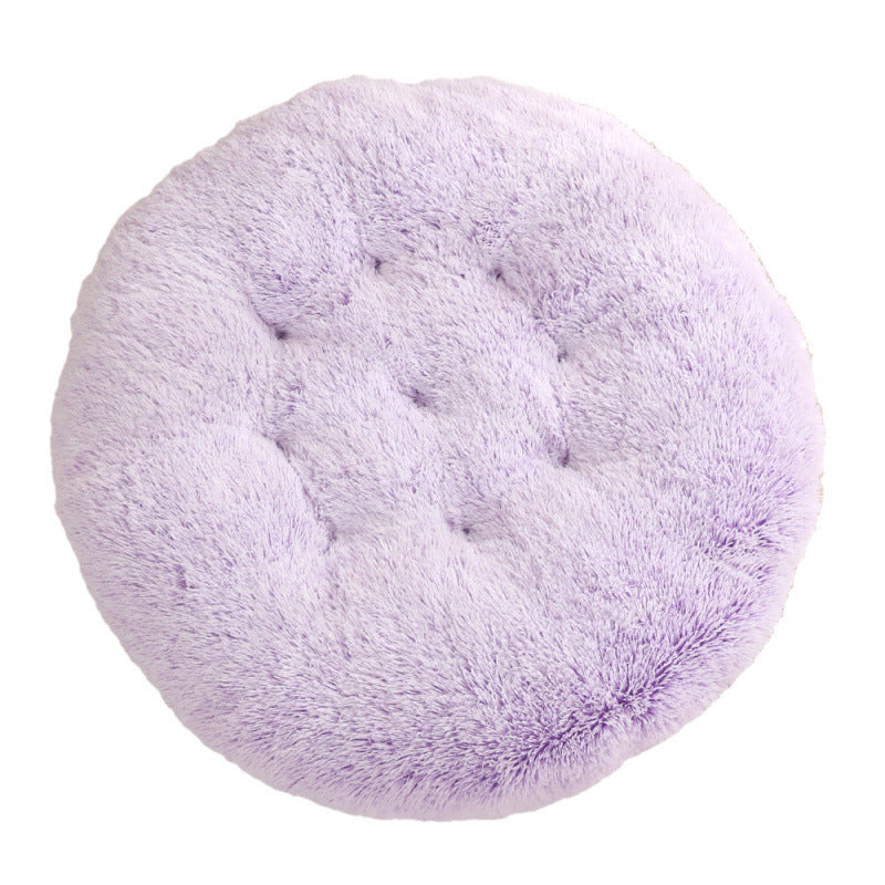 Round Plush Warm Pet Sleep Mat Bed House