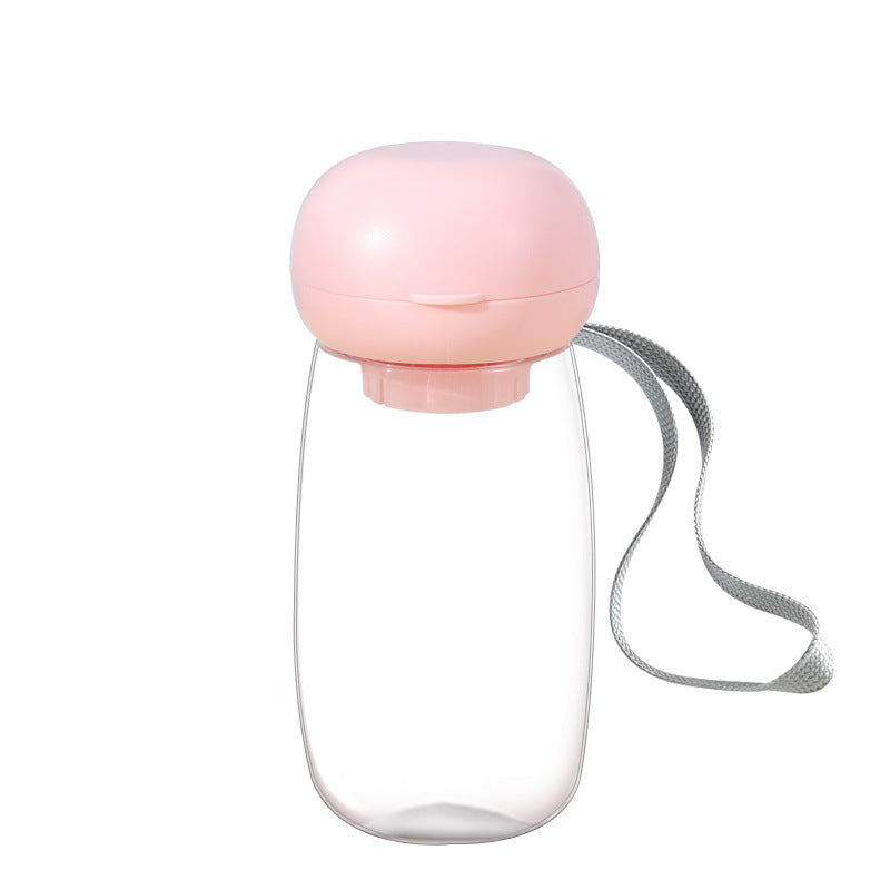 Portable Pet Travel Water Bottle Feeding Cup With Bowl