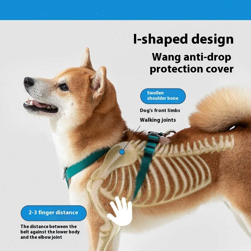 Multifunctional Pet Rope Leash With Chest Strap For Control