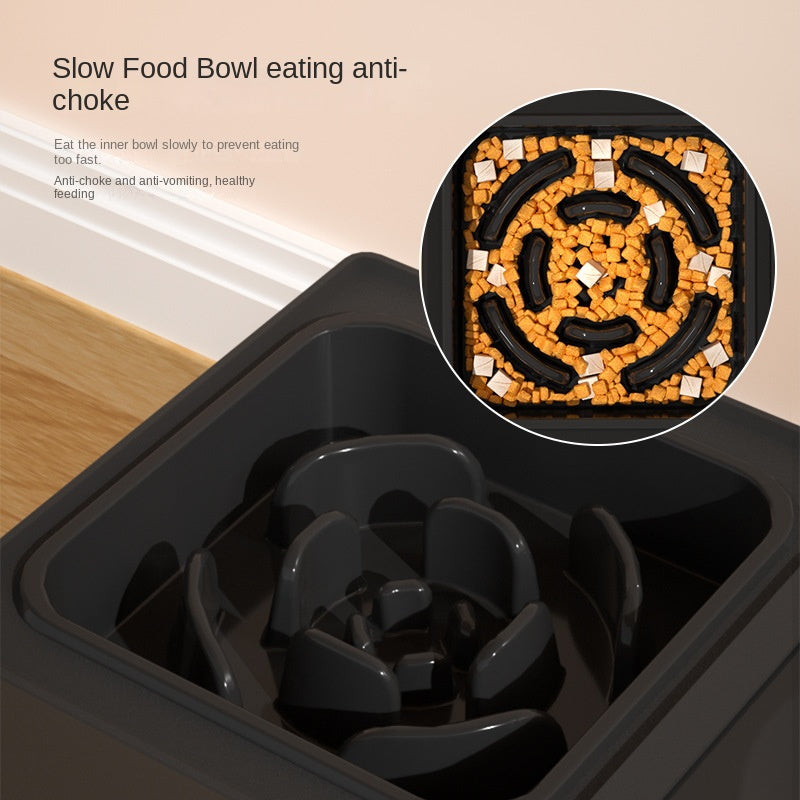 Adjustable Stainless Double Bowl Pet Elevated Feeder Stand