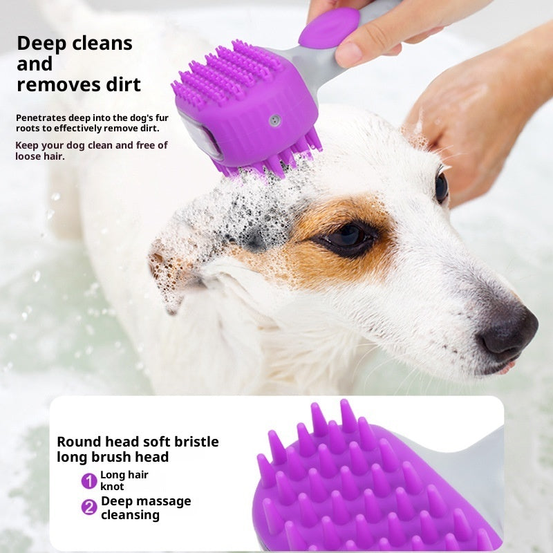 Pet Bath Floating Hair Cleaning Shower Brush Tool