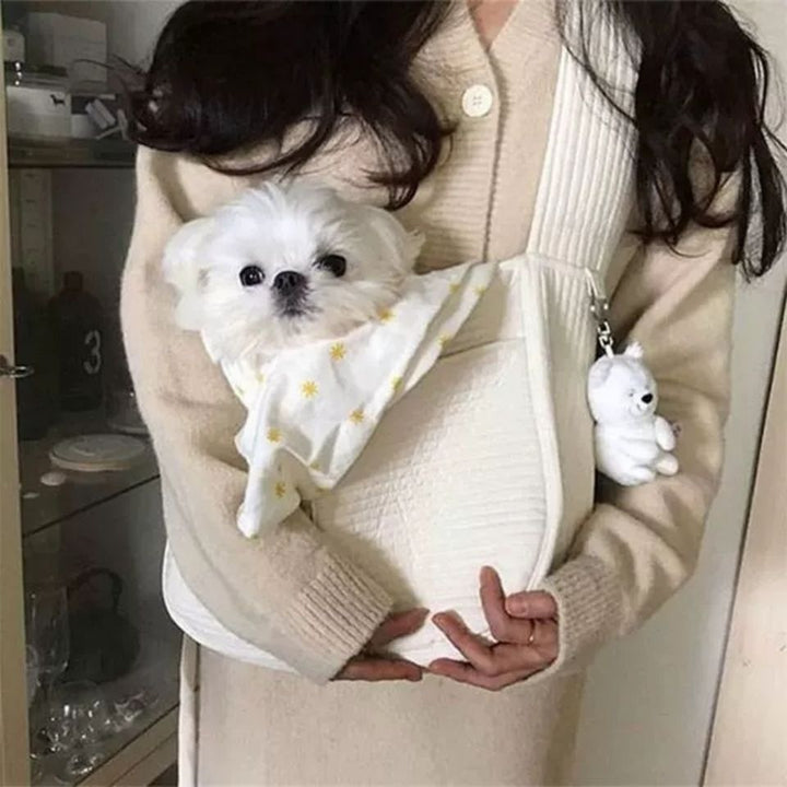 Canvas Pet Shoulder Carrier Bag Breathable Travel Tote