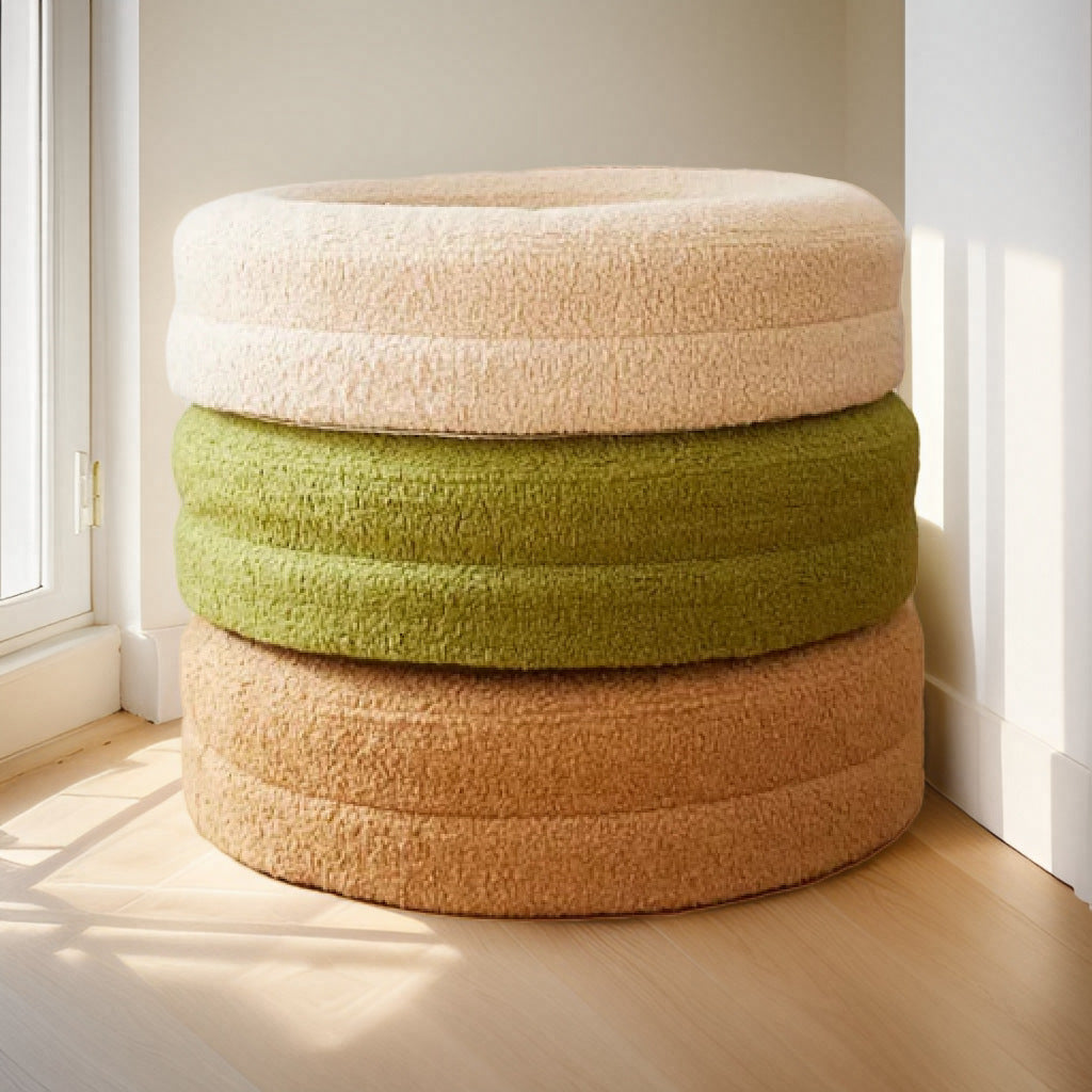 Solid Color Leisure Pet Round Bed Nest