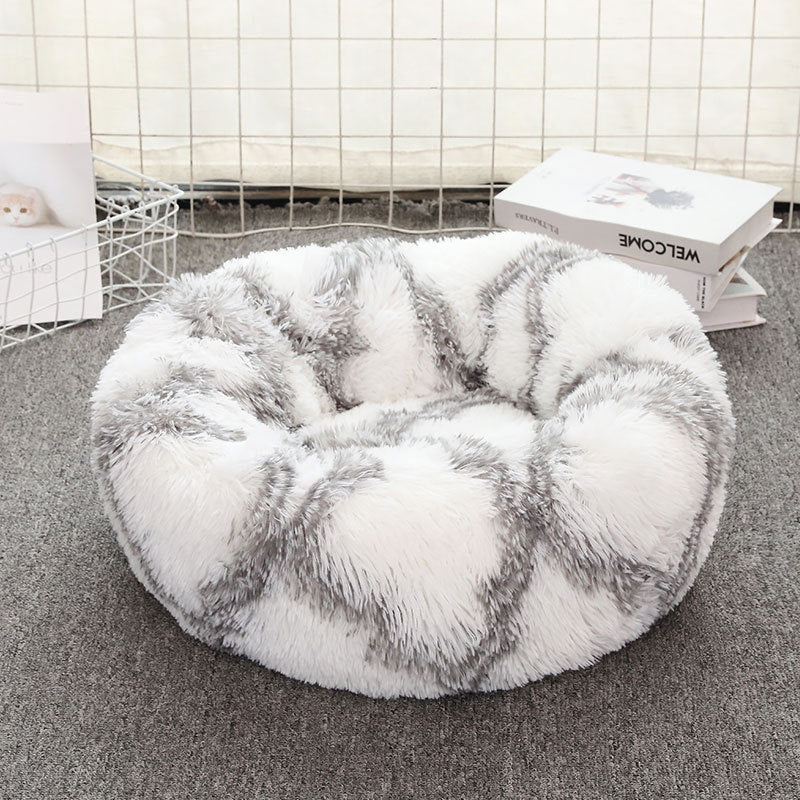 Soft Thick Plush Round Pet Bed Sleep Mat