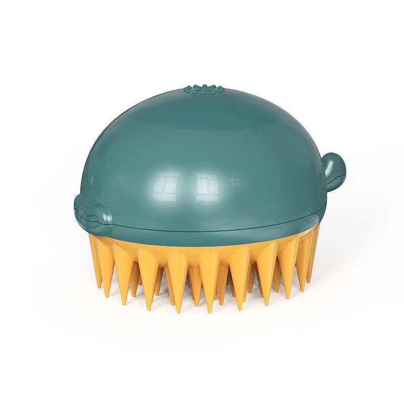 Refillable Pet Bath Gel Puffer Massage Brush Tool