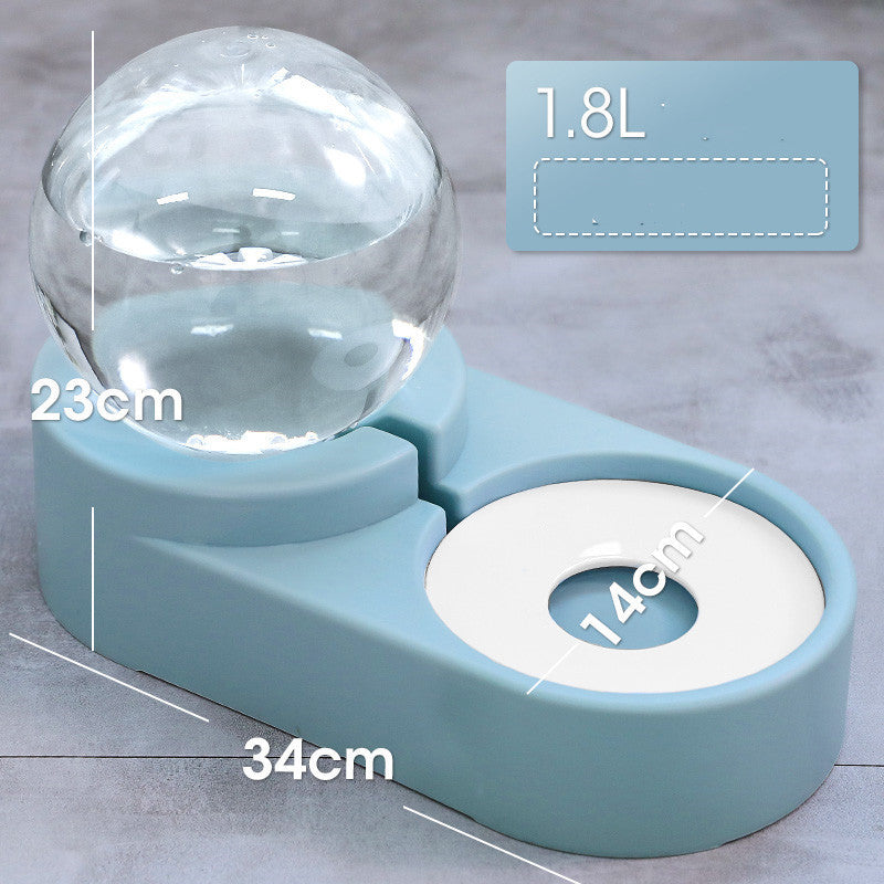 Bubble Ball Automatic Pet Water Fountain Feeder Bowl