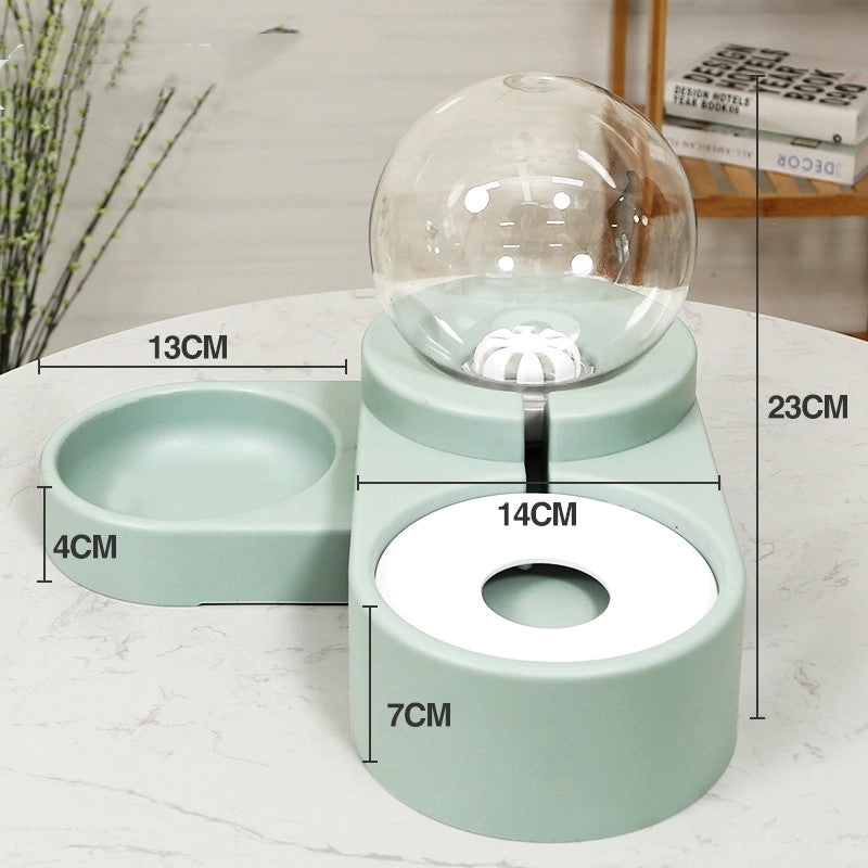 Bubble Ball Automatic Pet Water Fountain Feeder Bowl