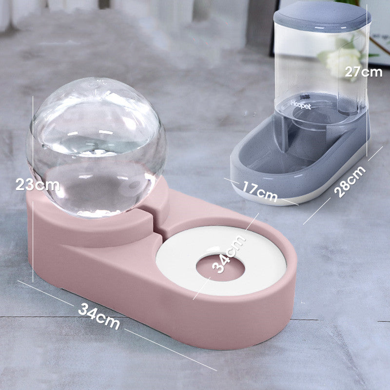 Bubble Ball Automatic Pet Water Fountain Feeder Bowl