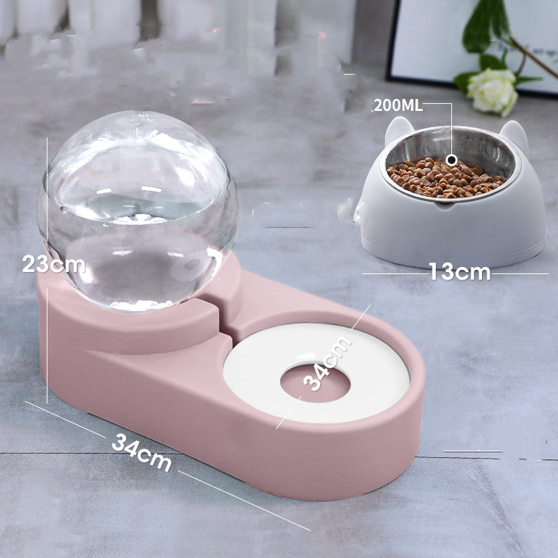 Bubble Ball Automatic Pet Water Fountain Feeder Bowl
