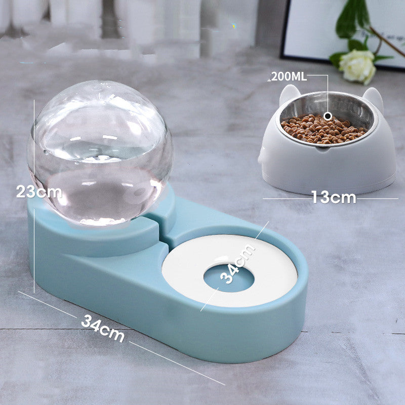 Bubble Ball Automatic Pet Water Fountain Feeder Bowl