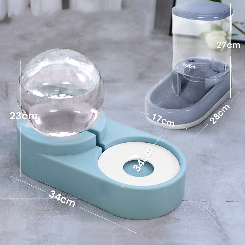 Bubble Ball Automatic Pet Water Fountain Feeder Bowl