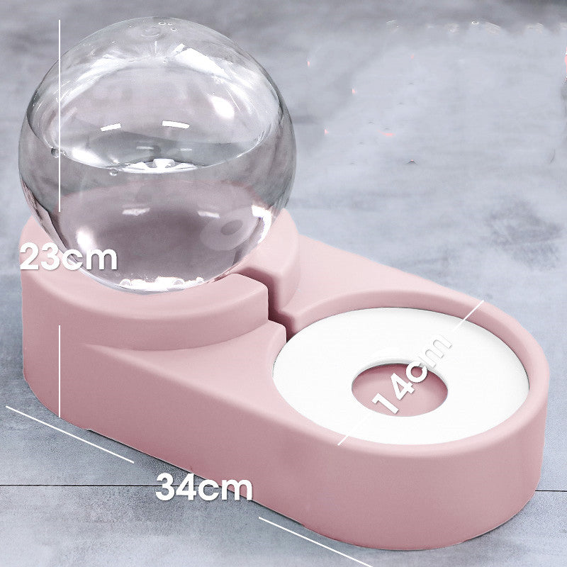 Bubble Ball Automatic Pet Water Fountain Feeder Bowl
