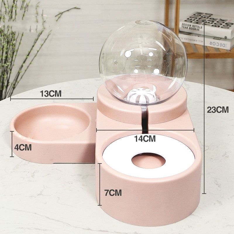 Bubble Ball Automatic Pet Water Fountain Feeder Bowl