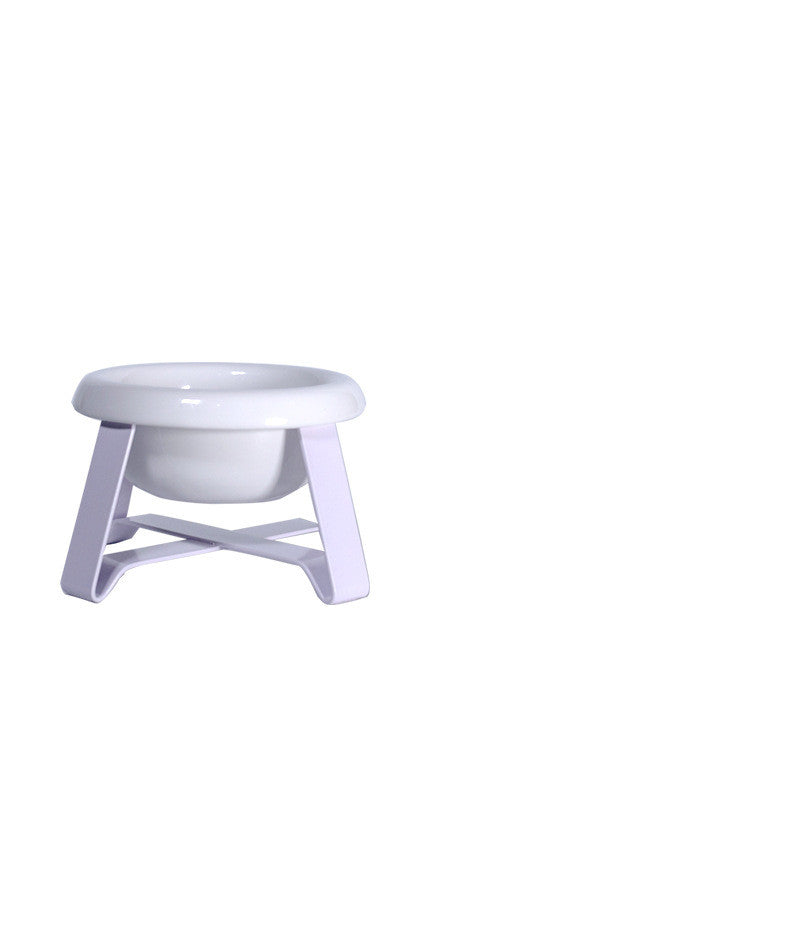 Antislip Double Bowl Pet Feeder With Iron Stand
