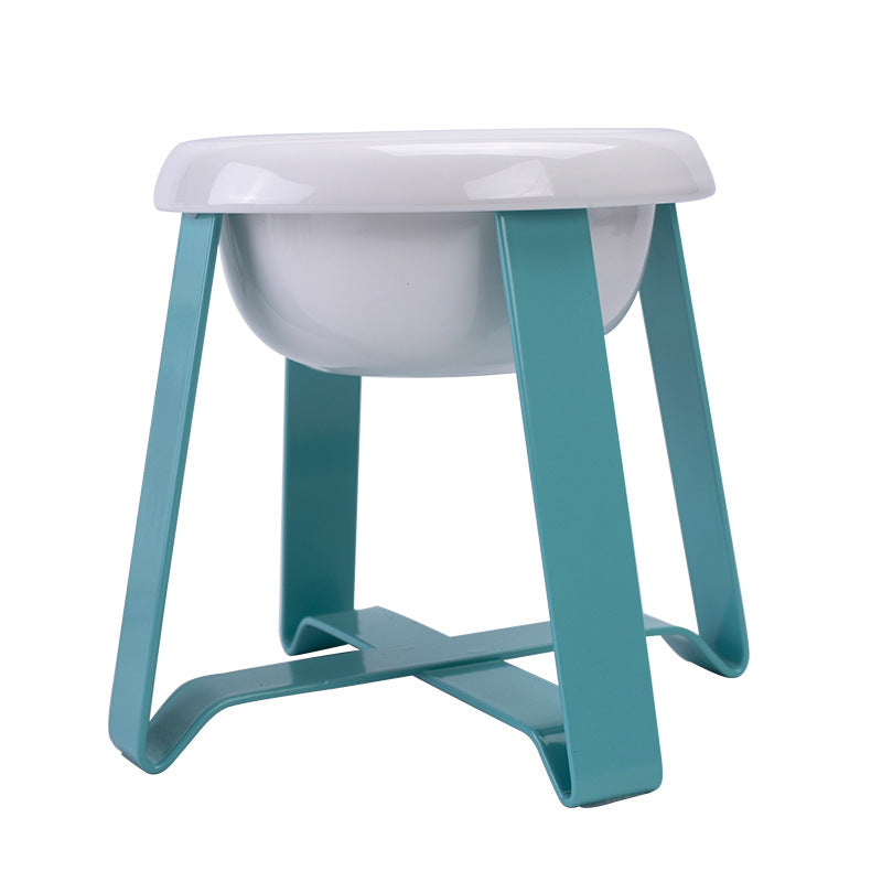 Antislip Double Bowl Pet Feeder With Iron Stand
