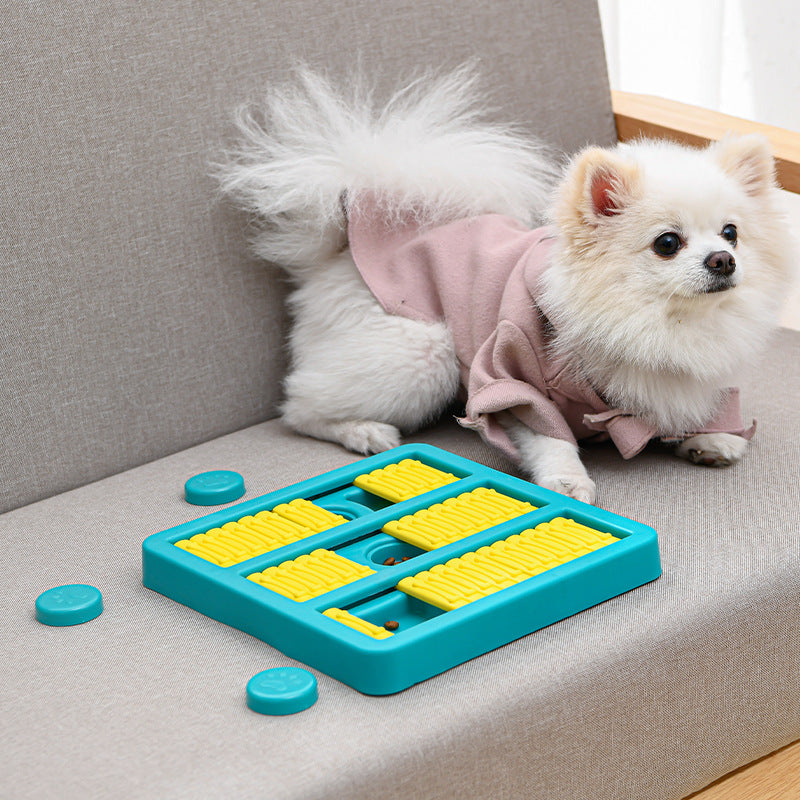 Rotating Interactive Pet Slow Feeding Toy With Food Dispensing Function