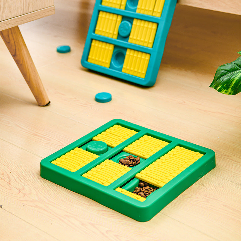 Rotating Interactive Pet Slow Feeding Toy With Food Dispensing Function