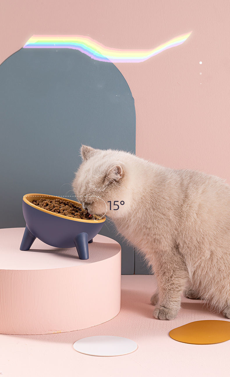 Pet Feeding Bowl Stand Nordic Style Food Feeder Set