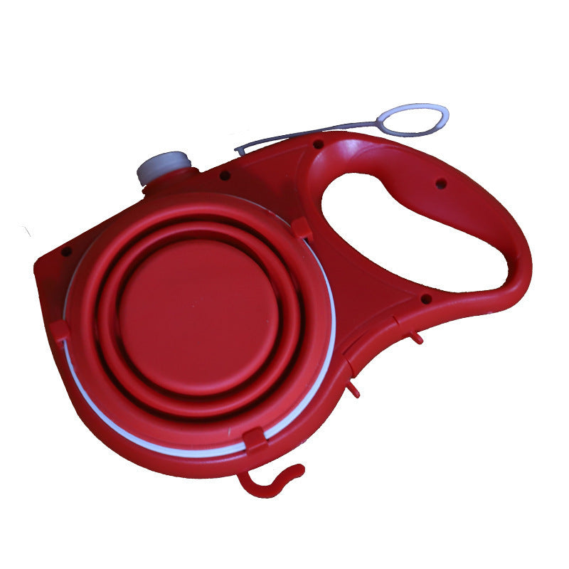 Multifunction Portable Pet Leash With Water Bottle