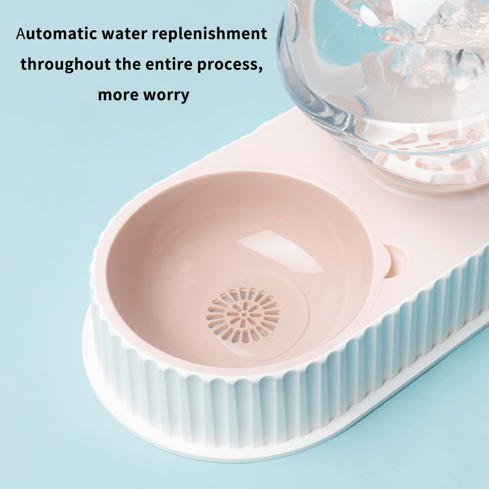 Automatic Plastic Pet Feeding Water Bowl Dispenser