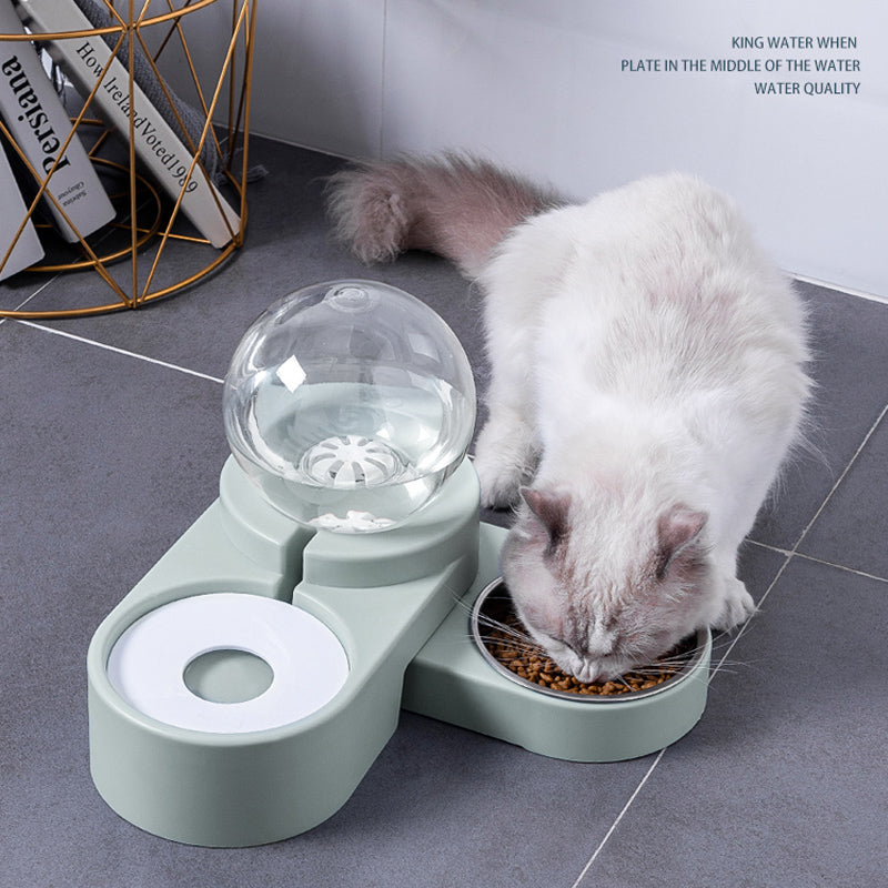 Bubble Ball Automatic Pet Water Fountain Feeder Bowl