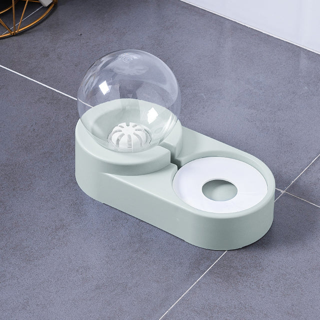Bubble Ball Automatic Pet Water Fountain Feeder Bowl