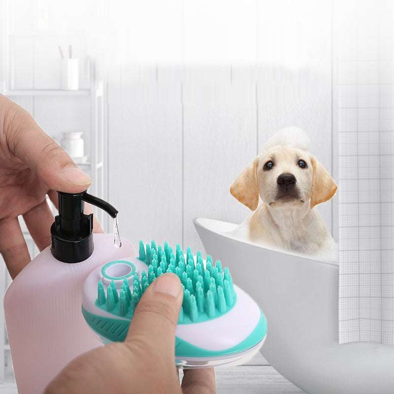 Pet Bath Hair Removal Massage Brush Grooming Tool