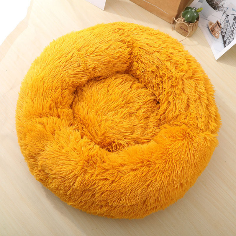Soft Thick Plush Round Pet Bed Sleep Mat