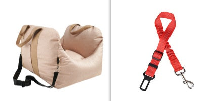 Waterproof Pet Car Seat Carrier Travel Safety Basket Bed