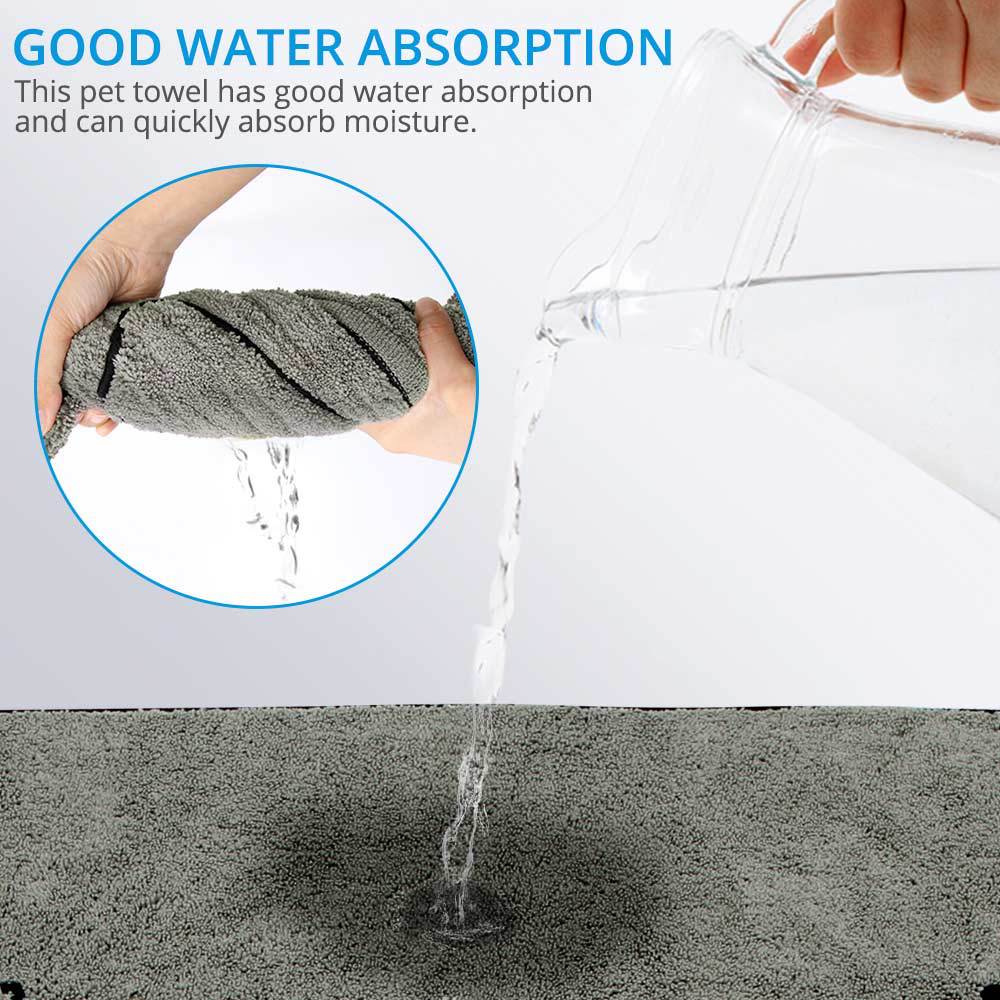 Super Absorbent Large Pet Bathrobe Towel Grooming Wear