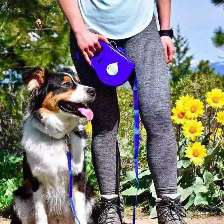 Multifunction Portable Pet Leash With Water Bottle