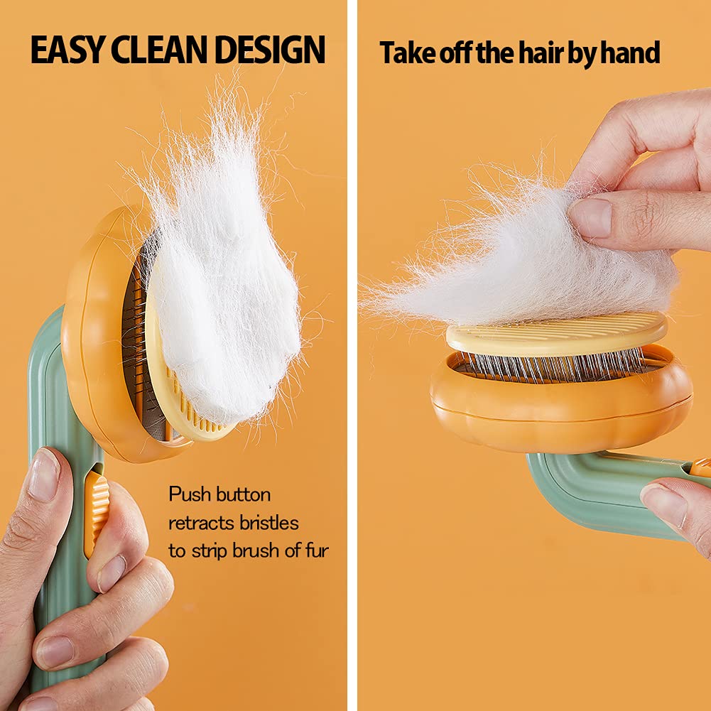 Pet Self Cleaning Slicker Brush Detangling Grooming Tool