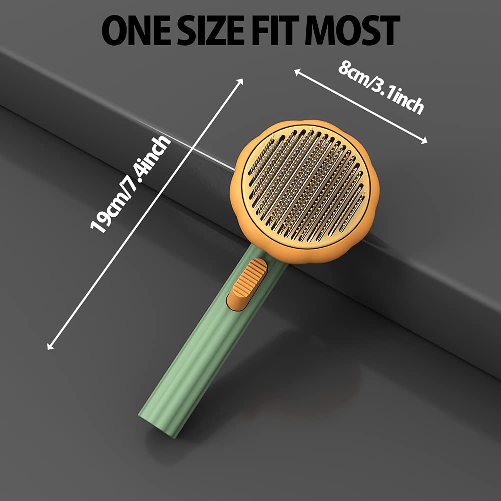 Pet Self Cleaning Slicker Brush Detangling Grooming Tool