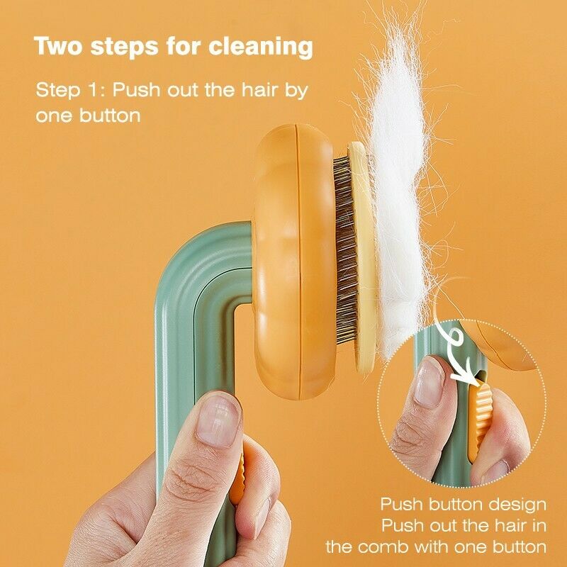 Pet Self Cleaning Slicker Brush Detangling Grooming Tool