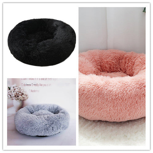 Soft Thick Plush Round Pet Bed Sleep Mat