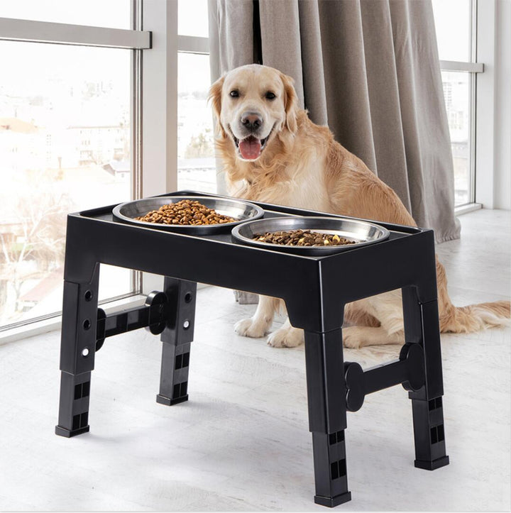 Elevated Pet Feeding Bowl Neck Protection Anti Tipping Design