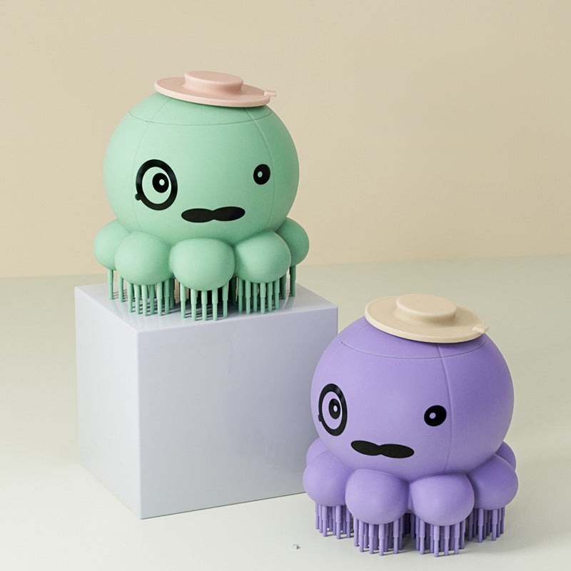 Pet Silicone Bath Massage Comb Body Wash Brush Tool