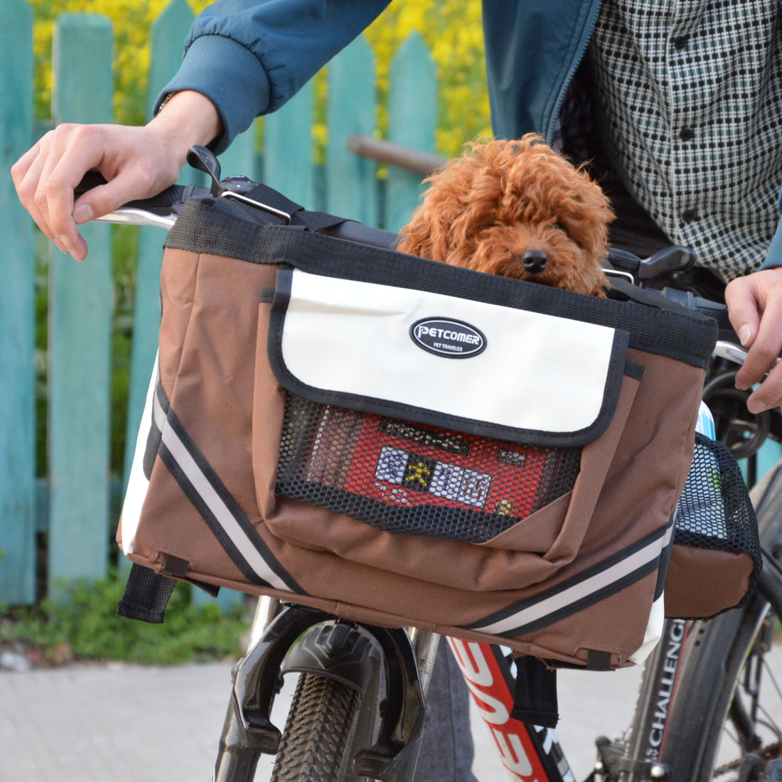 Pet Bicycle Handlebar Carrier Removable Front Basket Travel Bag