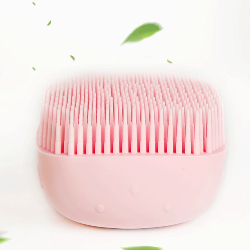 Soft Silicone Bath Brush Shampoo Dispenser Grooming Tool