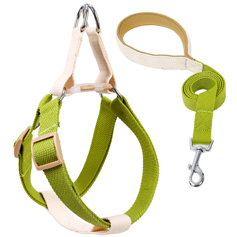 Vest Style Pet Drawstring Leash Walking Harness Strap