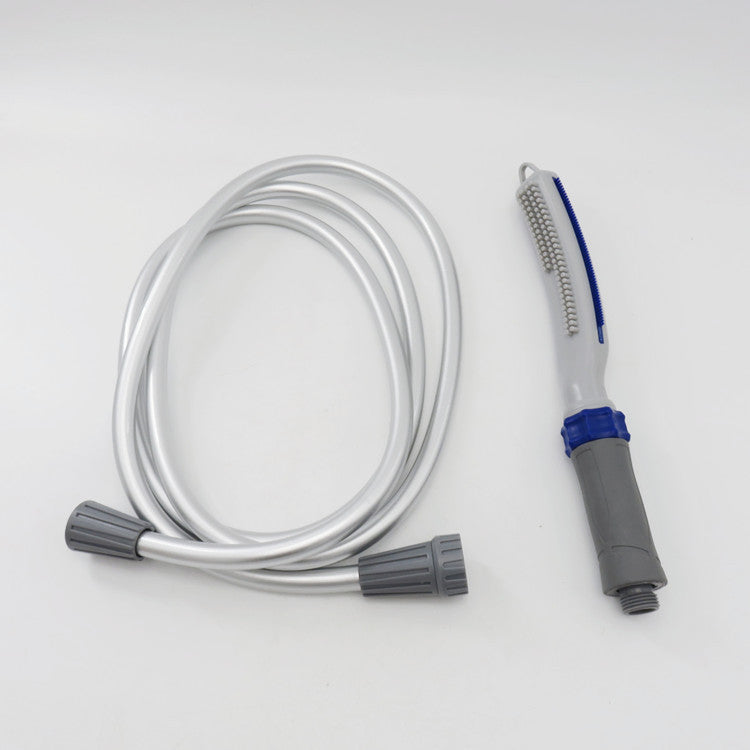 Pet Bath Shower Brush With Water Hose Grooming Tool