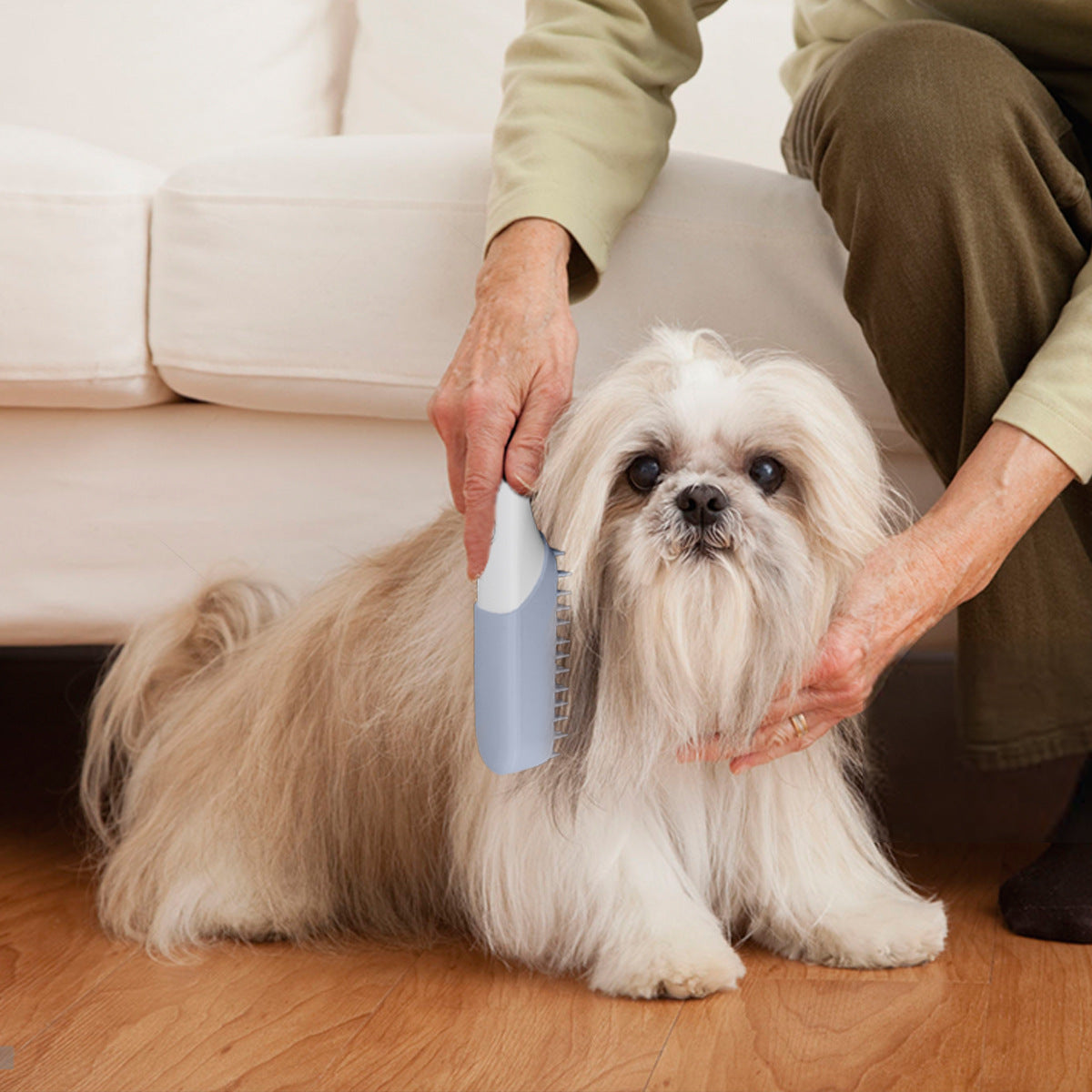 Pet Silicone Massage Grooming Brush Hair Removal Cleaning Tool