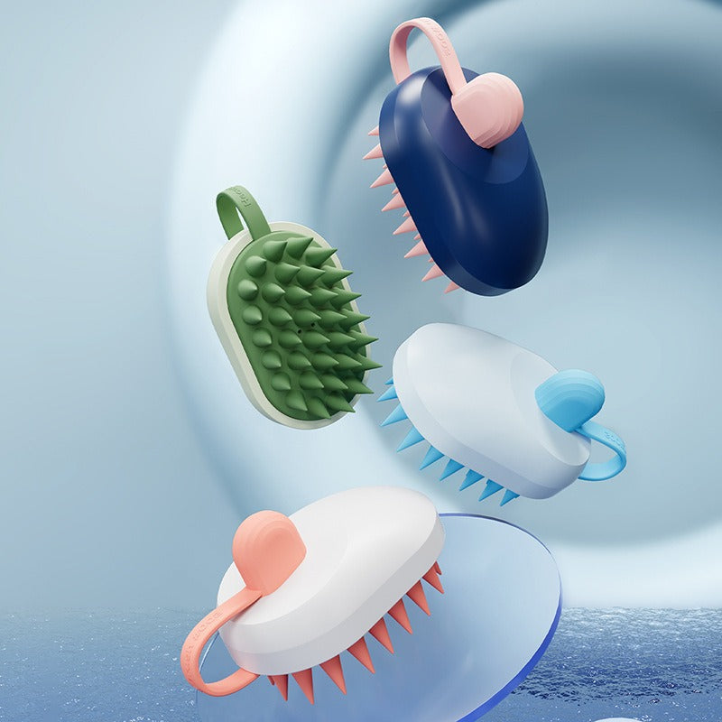 Soft Gel Shampoo Massage Bath Brush Pet Cleaning Tool