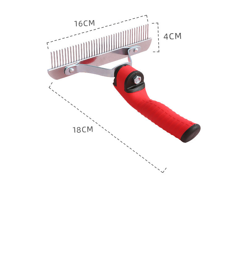 Extra Large Pet Rake Comb Deshedding Grooming Brush Tool