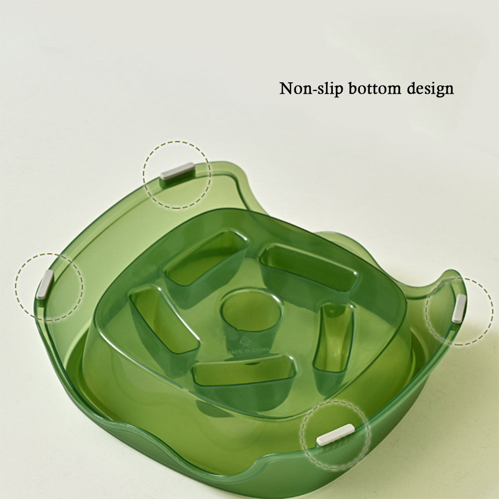 Pet Slow Feeding Bowl Anti Choking Water Feeder