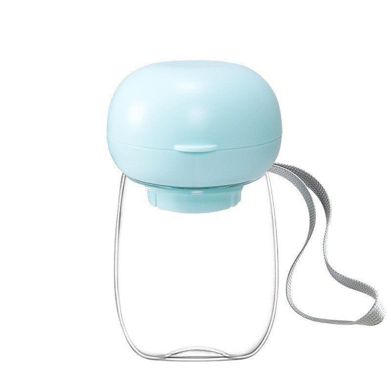 Portable Pet Travel Water Bottle Feeding Cup With Bowl
