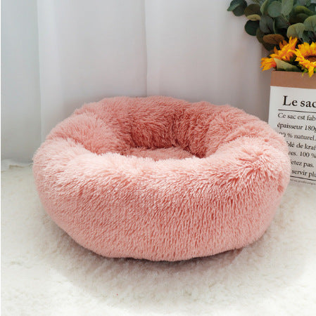 Soft Thick Plush Round Pet Bed Sleep Mat